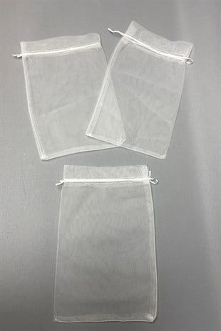 Towel and Snack Transparent Tulle Pouch 10 Pieces (19*30 cm)