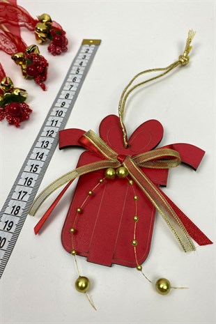 Hediye Paketi Baskılı Yılbaşı Ağaç Süsü