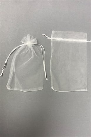 Gift Size Transparent Tulle Pouch 100 Pieces (14*24cm)