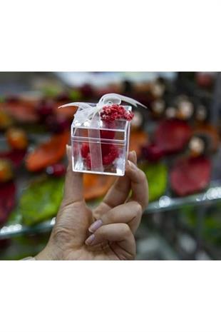 Hediyelik Kare Mika Kutu 4x4x4 Cm- 20 Adet
