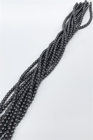 Hematite Stone Beads 4 mm