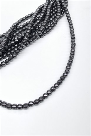Hematite Stone Beads 4 mm