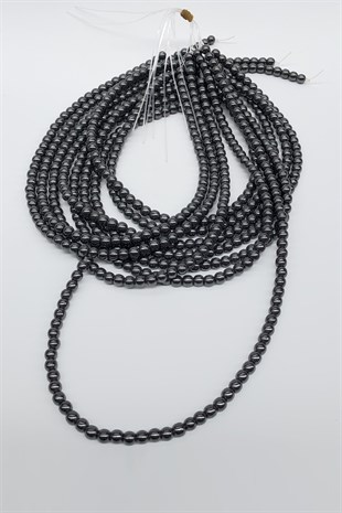 Hematite Stone Bead 6 mm