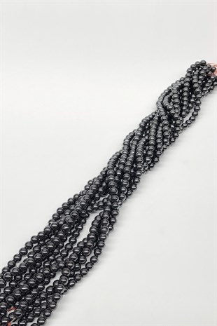 Hematite Stone Bead 6 mm