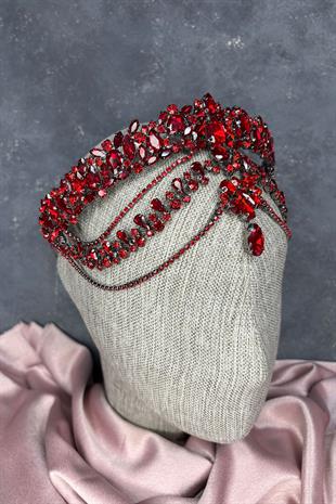 Hera Alınlık Sallantılı Gelin Kına Tacı Saç Aksesuarı