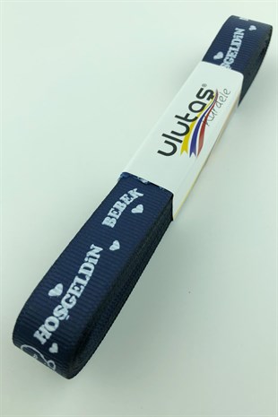 Hoşgeldin Bebeğim Baskılı Grogren Kurdele