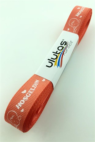 Hoşgeldin Bebeğim Kurdele Baskılı Grogren