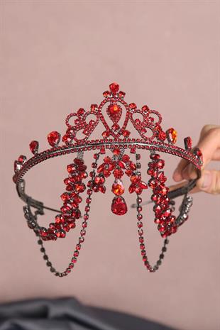 Hurrem Fringed Forehead Bridal Henna Crown