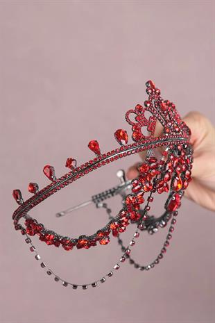 Hurrem Fringed Forehead Bridal Henna Crown