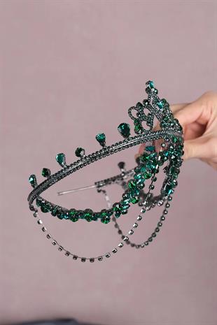 Hurrem Fringed Forehead Bridal Henna Crown
