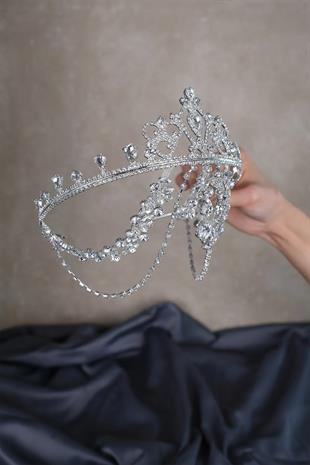 Hurrem Fringed Forehead Bridal Henna Crown