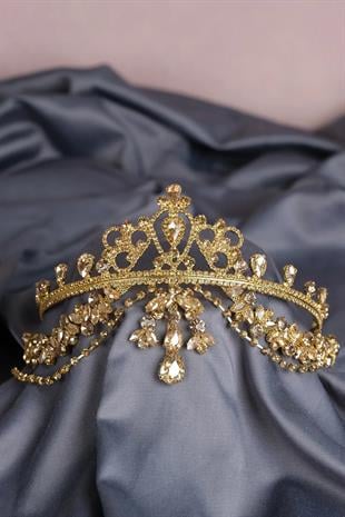 Hürrem Saçaklı Alınlık Gelin Kına Tacı