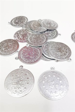 Gümüş Rengi Alüminyum Metal Pul Para