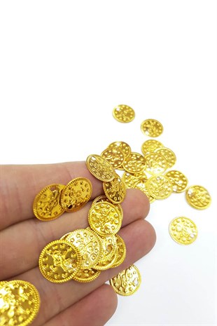 Gold Alüminyum Metal Pul