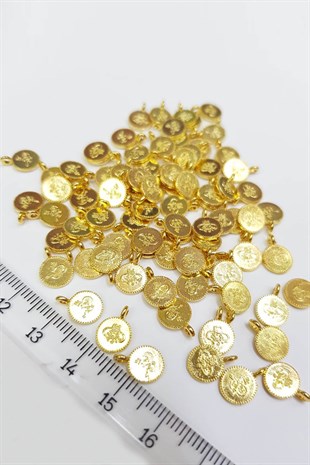 Gold İmitasyon Metal Para Pul