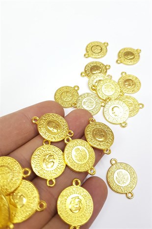 İmitasyon Çeyrek Altın Görünümlü Metal Para