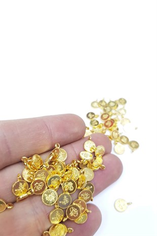 Gold İmitasyon Metal Para Pul
