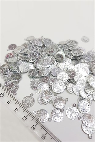 Gümüş Renk Alüminyum Metal Pul