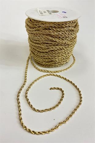 İnce Örgülü Takı Kolye Ve Bileklik Zinciri