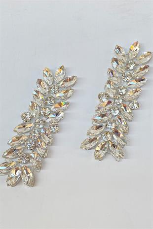 İnce Ütüyle Yapışan Parlak Taşlı Aplik