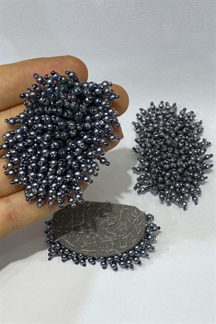 Pearl Bead Embroidered Applique 1 Piece