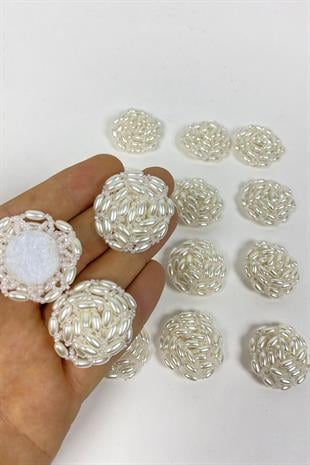 زين بروش مطرز بالخرز اللؤلؤي