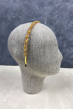 İnci Boncuk Ve Kristalli Saç Aksesuarı Gelin Tacı