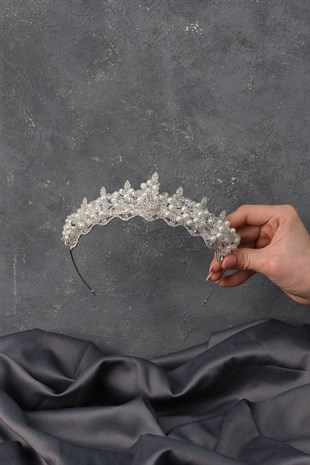 Pearl Beaded Bade Bridal Tiara