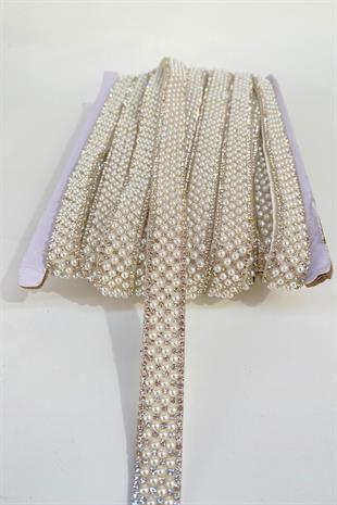 لؤلؤة مطرزة بالحديد على شريط الحجر زين