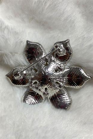 زهرة اللؤلؤ حجر اللباس بروش التلبيب دبوس