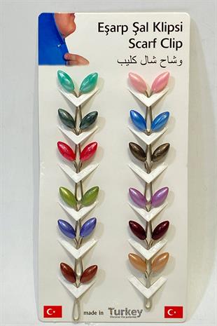 لؤلؤة وشاح غير ثقب إبرة كليب 12 قطع