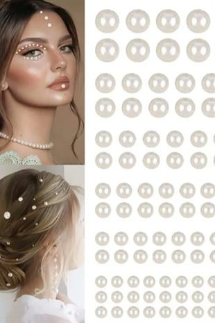 Pearl Sticker Hair Body Eye And Face Stone