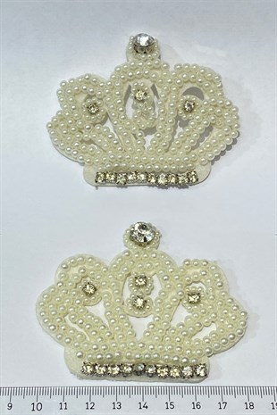 İncili Taşli Dikme Aplik 1 Adet