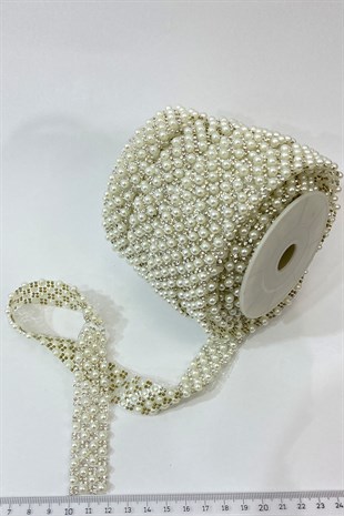 لؤلؤة شريط مزين بالكي 1 متر