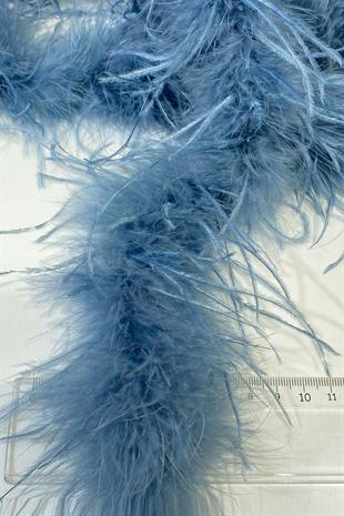 Indigo Blue Malibu Ostrich Feather
