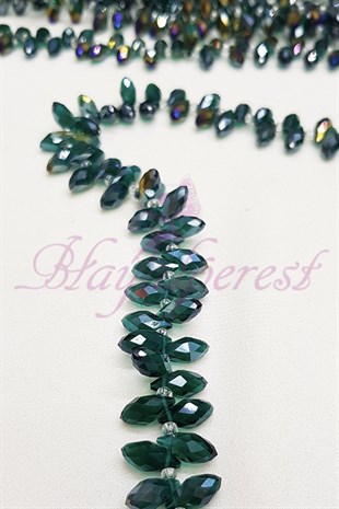 Irmak Yeşili Dizi Damla Kristal