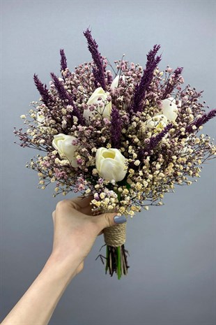 Wet Tulip Bridal Flower, Wedding Hat and Bridal Gloves Set