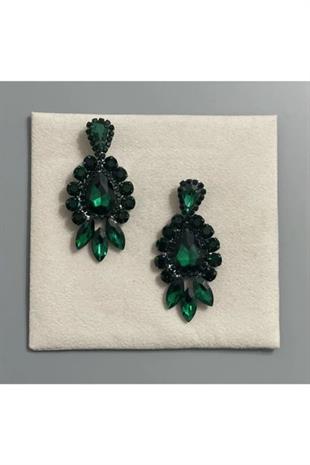 J-g Abiye Küpesi Yeşil