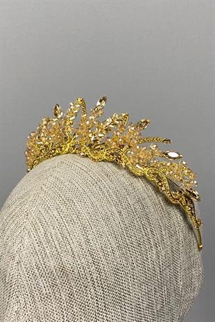 Jabbah Bead Embroidered Bridal Henna Crown