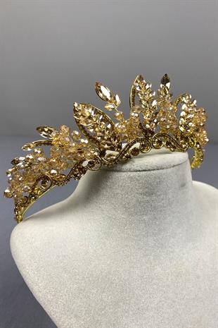 Jabbah Bead Embroidered Bridal Henna Crown