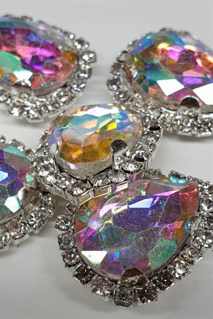 Janjanlı Beyaz Damla Kasalı Dikme Taş