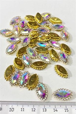 Janjanlı  Gold Kasalı Mekik Dikme Taş 10 Adet