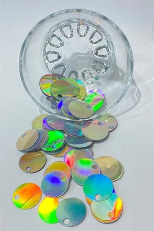 Janjanlı Gümüş Patik ve Çanta Pulu 20 mm