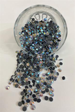 Janjanli Silver Iron-on Beads Ss30 6mm Adhesive Stone 25 grm