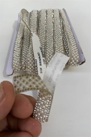 الشريط لؤلؤة مطرز الحديد على شريط الحجر زين