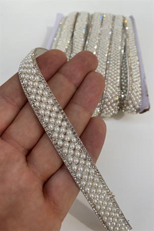 الشريط لؤلؤة مطرز الحديد على شريط الحجر زين