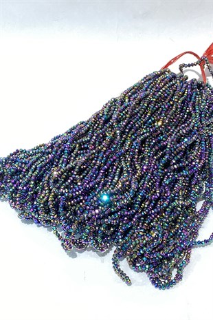 Janjanized Blue Crystal Beads 4 mm