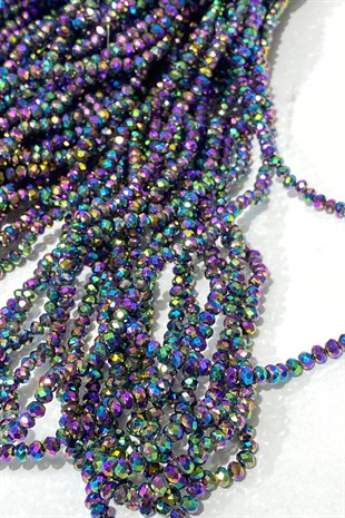Janjanized Blue Crystal Beads 4 mm