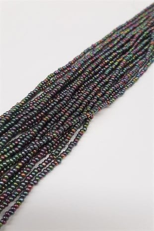 الخرز الرملي Janjanli الأرجواني المنغم