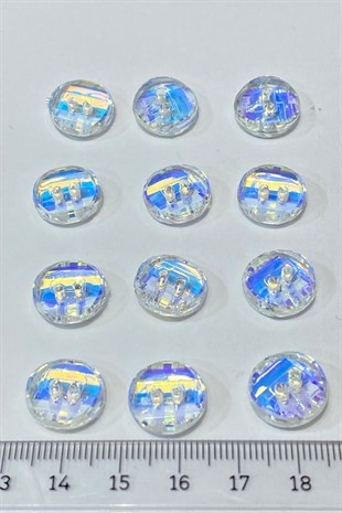 زر دائري بفتحة في الوسط ، 10 قطع